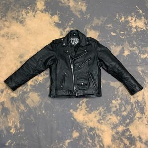 GENUINE LEATHER size 36 very cute motorcycle jacket